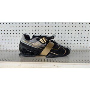 Nike Romaleos 4 Mens Athletic Weightlifting Shoes Size 9 Black Metallic Gold